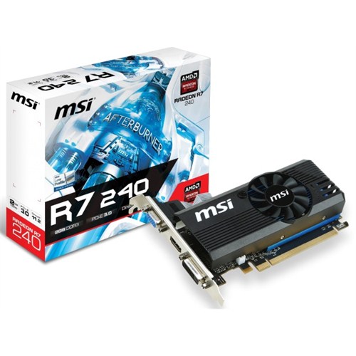 MSI Amd Radeon R7 240 2GB 128Bit DDR3 (DX12) PCI-E 3.0 Ekran Kartı