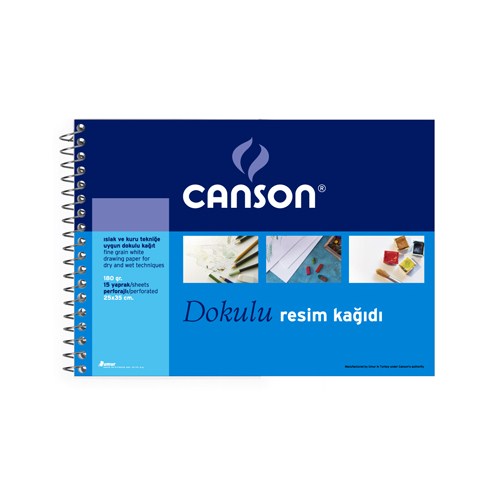 Canson Resim Defteri 25 x 35 cm 180 Gr. 15 Yaprak