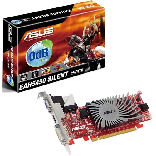 Asus Amd Radeon HD5450 1GB 64Bit DDR3 (DX11) PCI-E 2.1 Ekran Kartı - EAH5450SILEN/DI/1GD3(LP)