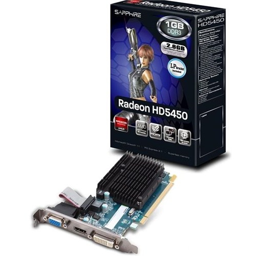 Sapphire Amd Radeon HD5450 1GB DDR3 (DX11) PCI-E 2.1 Ekran Kartı
